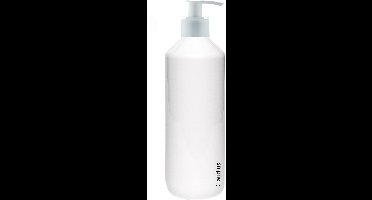 Lege Plastic Fles 500 ml PET wit - met witte pomp - set van 10 stuks - navulbaar - leeg