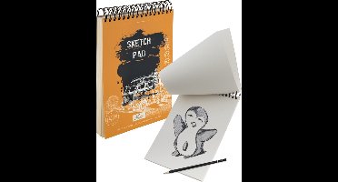 Schetsboek ringband A4 - 120 vellen - 90 grams papier - tekenblok - tekenen voor kinderen en volwassenen