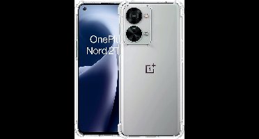 Hoesje geschikt voor OnePlus Nord 2T - Anti Shock Proof Siliconen Back Cover Case Hoes Transparant