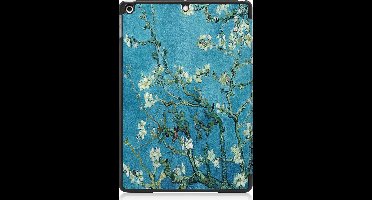 Hoes - Geschikt voor Apple iPad 9 (2021) - 10.2 inch - 9e Generatie - Dun & Stevig - Trifold Bookcase - Hard Cover - Hardcover Book Case - Tablet Hoesje - Bloesem