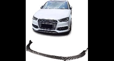 Spoiler Splitter Voor Audi A3 8V 2012 t/m 2016 S Line Carbon Look