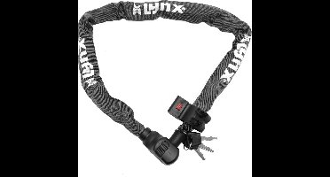 Lynx Kettingslot 5.5 mm - 100 cm - Grijs - Inclusief houder en 3 sleutels - Weerbestendig