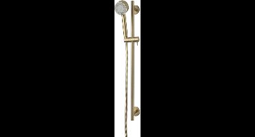 Wiesbaden Cadans Glijstangset - 72 cm - Geborsteld Messing