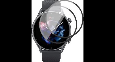 Screenprotector geschikt voor Amazfit GTR 3 / GTR 3 Pro - PET Glasfolie Full Screen Protector - 2 Stuks