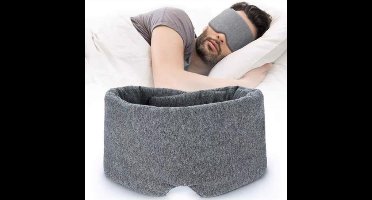 Luxe slaapmasker - Zijden slaapmasker - Oogmasker - Blinddoek - 100% Verduisterend - Grijs
