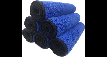 New Age Devi - microvezel doeken - Auto - Poetsdoek - Blauw - Droogdoek - Wasdoek - 40x30cm - 1 stuks