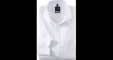 OLYMP Level 5 body fit overhemd - popeline - wit - Strijkvriendelijk - Boordmaat: 42