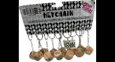 Kinky Pleasure Sleutelhanger Kamasutra Dobbelsteen Display 12 Stuks