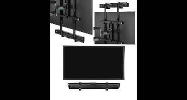 Soundbar beugel universeel - montage onder of boven tv - wandmontage