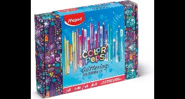 Maped kleurkoffer Glitter 31-delig