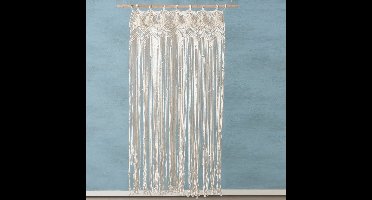 Wanddecoratie - Muur decoratie - Ibiza - Katoen - 168x106cm - Naturel