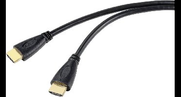 SpeaKa Professional SP-10133292 HDMI-kabel HDMI Aansluitkabel HDMI-A-stekker, HDMI-A-stekker 5.00 m Zwart 4K UHD, Audio
