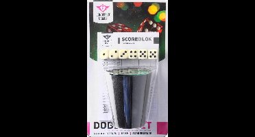 Dobbelset - Yahtzee dobbelstenen met beker voor combinaties