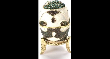 Luxe Decoratief Ei met Kristallen — Verzamelstuk in Keizerlijke Stijl — Handgemaakt, van de Czars Collectie door Atlas Editions voor verzamelaars, niet geschikt voor kinderen jonger dan 14 jaar.