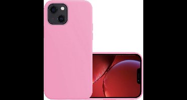 Hoesje - Geschikt voor Apple iPhone 14 Plus - Sterk & Shockproof - Hoes Cover - Siliconen Case - Lichtroze