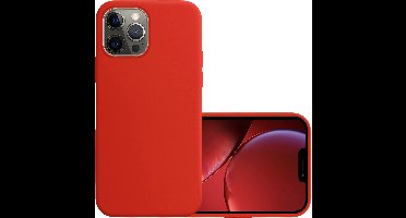 Hoesje - Geschikt voor Apple iPhone 14 Pro - Sterk & Shockproof - Hoes Cover - Siliconen Case - Rood