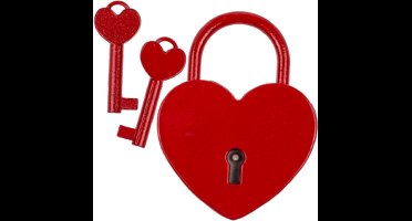 OOTB Hartvormig Slot Met Twee Sleutels