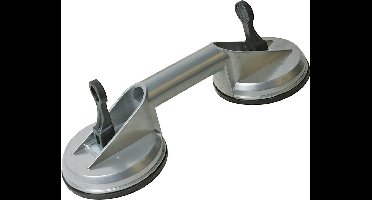 Aluminium Dubbele Glasdrager Tegelzuignap - Vacuüm - 100kg - Handgreep