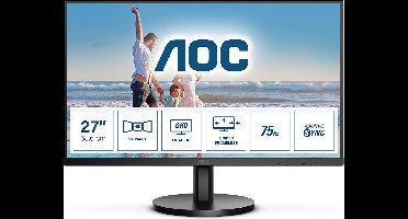 AOC Q27B3MA - QHD VA 75Hz Monitor - 27 Inch