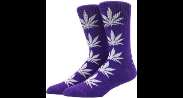 Wietsokken - Cannabissokken - Wiet - Cannabis - paars-wit - Unisex sokken - Maat 36-45