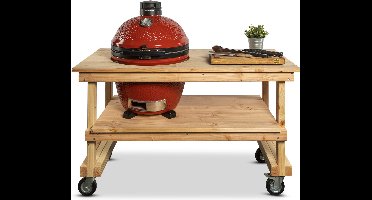 Douglas tafel + Kamado Joe Classic of Big Joe - Rood