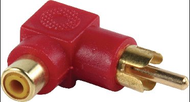 Tulp haakse audio adapter - rood / verguld