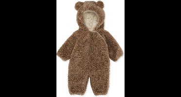 Konges Sløjd - Teddy Onesie Grizz - Jassen - Dark Brown 80