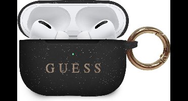Guess Siliconen Cover hoesje Airpods Pro Zwart