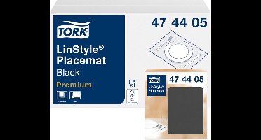 Placemats Tork  LinStyle® 39x30cm 100st zwart 474405