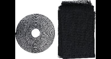 Guard and Care Horrengaas - Pakket van 4x stuks - voor ramen/raamhor - 150 x 130 cm - zwart