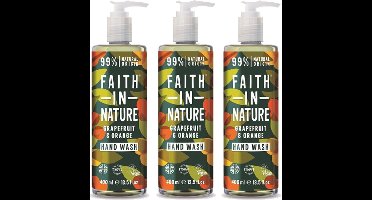 FAITH IN NATURE - Hand Wash Grapefruit & Orange - 3 Pak