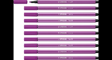 STABILO Pen 68 - Premium Viltstift - Lila - Doos 10 stuks