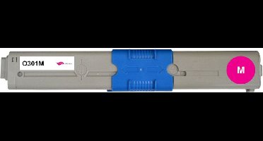 Oki 44973534 Toner Cartridge Magenta - 1500 Pagina's Compatible C301 C301dn C321 C321dn MC332dn MC342dn MC342dnw MC342DW MC342W Printer Tonercartridge Patroon Vervangend Alternatief Cartridge Printplezier Afdrukkwaliteit