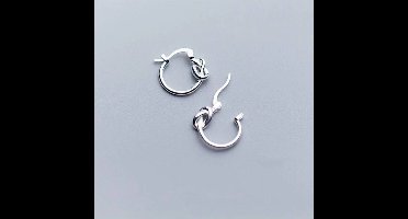 Gading® klapoorringen dames zilver oorringen- 15mm-zilver 925