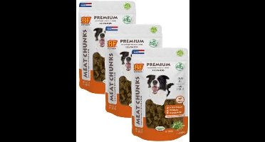 3x200 gr Biofood meat chunks kip&zalm hondensnack