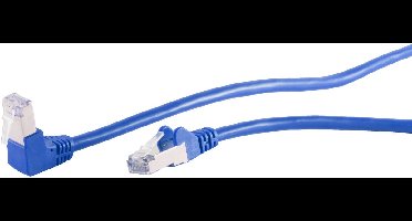 S/FTP CAT6 Gigabit netwerkkabel haaks/recht / blauw - 20 meter