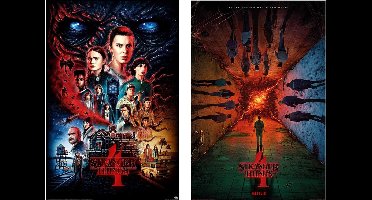 Stranger Things poster - set van 2 posters - Netflix - seizoen 4 - Mike - Eleven - Dustin - 61 x 91.5cm.