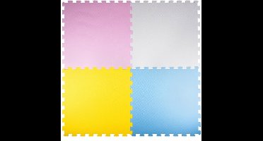 Creative Kids - Kinder Puzzel Speelgoed Mat - 4 stuks Speelmat - Zachte kleuren