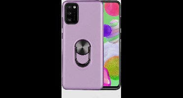 Hoesje Geschikt Voor Samsung Galaxy A41 hoesje Shockproof Armor case - back cover – TPU – Licht Paars