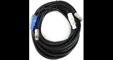 MUSIC STORE Light Patch Hybrid-Cable [DMX/PowerCON] 10m (Black) - DMX-kabel