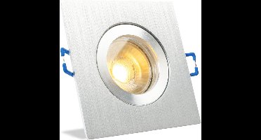 IP44 LED Inbouwspot Kailani - badkamer of buiten - Vierkante spot - Chrome glimmend - Philips Warm Glow - 3Watt - Philips