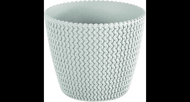 Prosperplast Bloempot/plantenpot Splofy - wit - voor buiten - D40 x H33 cm - kunststof
