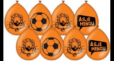 Ballonnen - 16 stuks - Loeki de Leeuw - oranje - Asjemenou