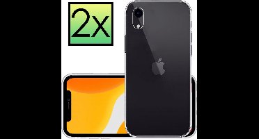 Hoesje - 2 Stuks - Geschikt voor Apple iPhone XR - Sterk & Shockproof - Case Siliconen - Back Cover - Telefoon Hoes - Transparant