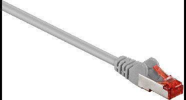 S/FTP CAT6 Gigabit netwerkkabel / grijs - LSZH - 0,25 meter
