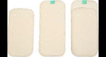 Bamboozle pads - Totsbots - Wasbare luier - 2 inleggers met kliksysteem - Duurzaam