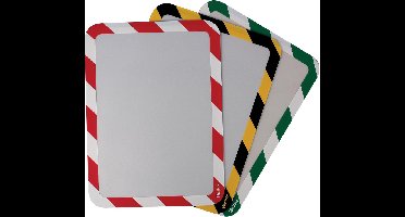 DJOIS - zelfklevend zichtframe - Rood, Wit (b x h) 242 mm x 329 mm - DIN A4