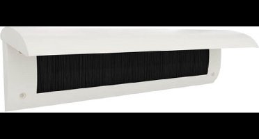 Brievenbusklep crème wit | Binnenbriefplaat crème wit | Brievenbusborstel crème wit met klep | door-line brievenbus deco