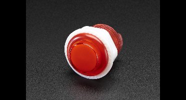 Mini LED Arcade Button - 24mm Translucent Red Adafruit 3430