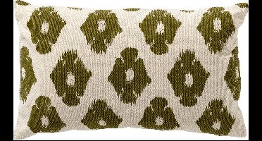 Dutch Decor RICO - sierkussen 30x50 cm - ikat - Olive Branch - groen - Inclusief binnenkussen - Luxe kussens voor woonkamer & bank